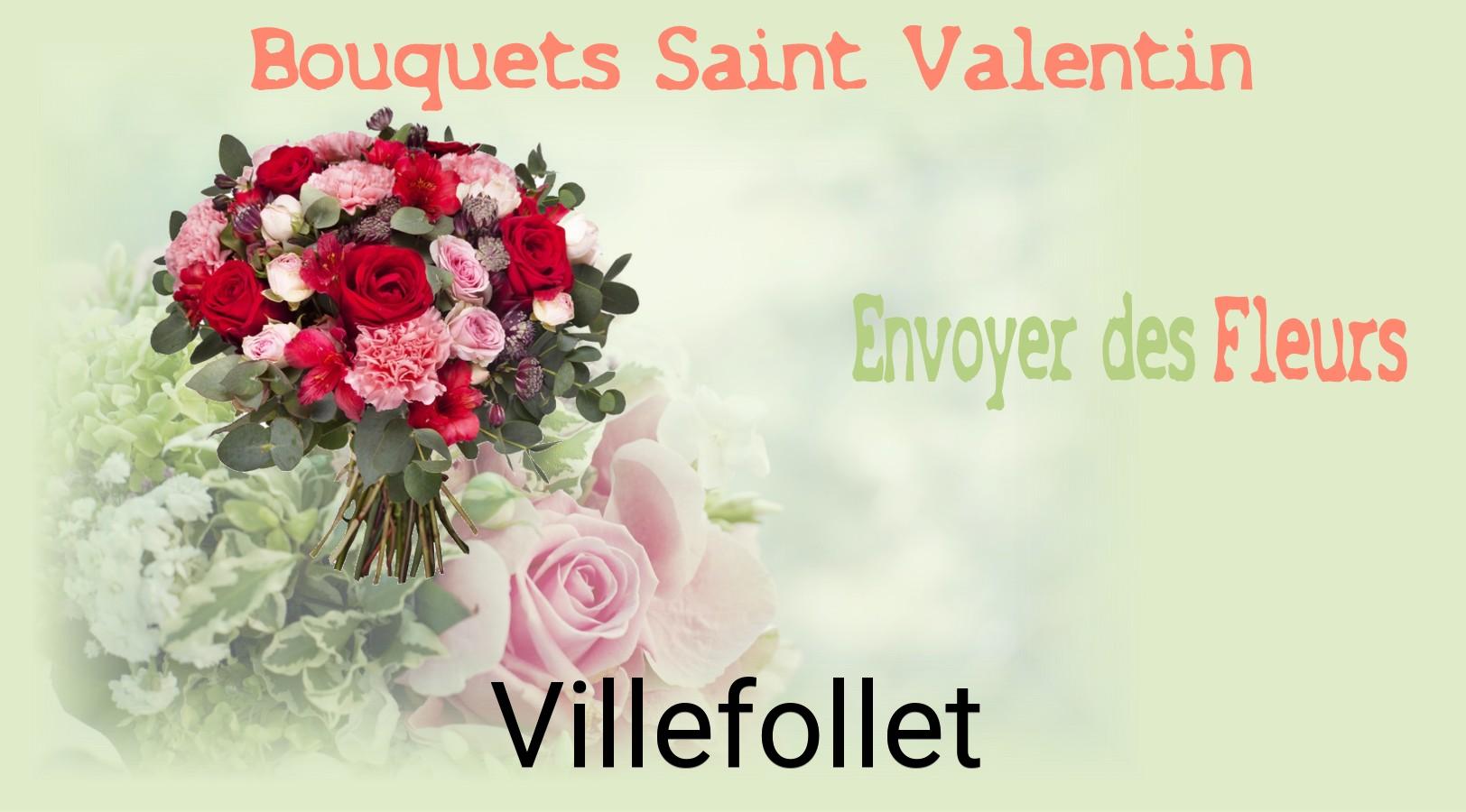 Roses de Saint-Valentin livrées à Villefollet